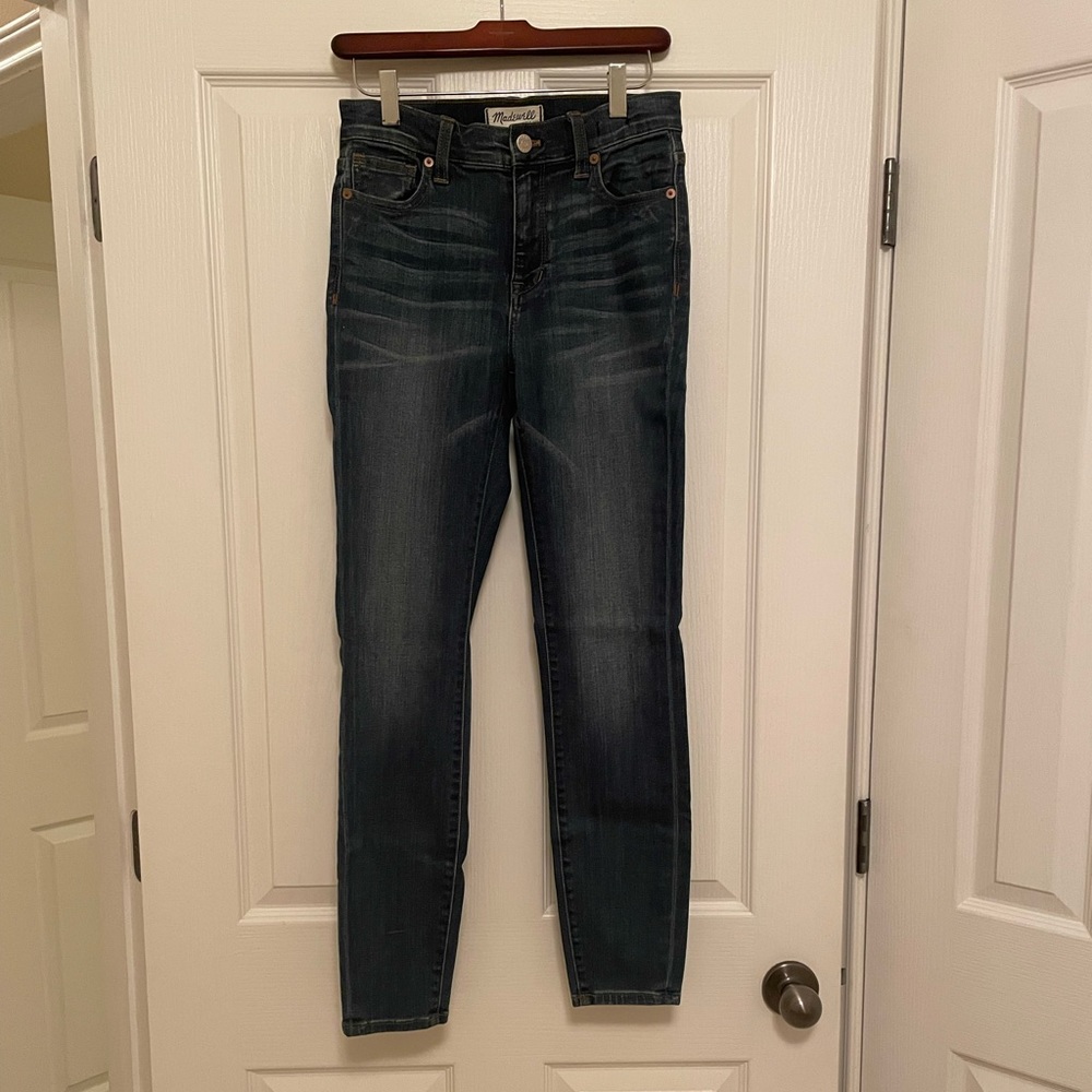 MADEWELL High Riser Skinny Jean in Atlantic - Picture 2 of 11